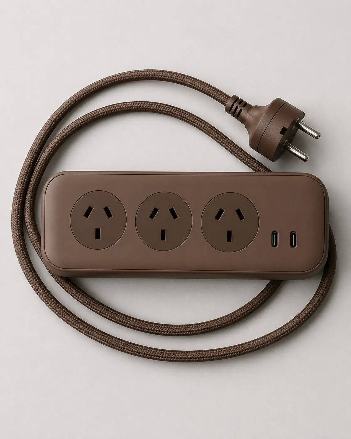 Top view of Roamboard with braided cable looped around it