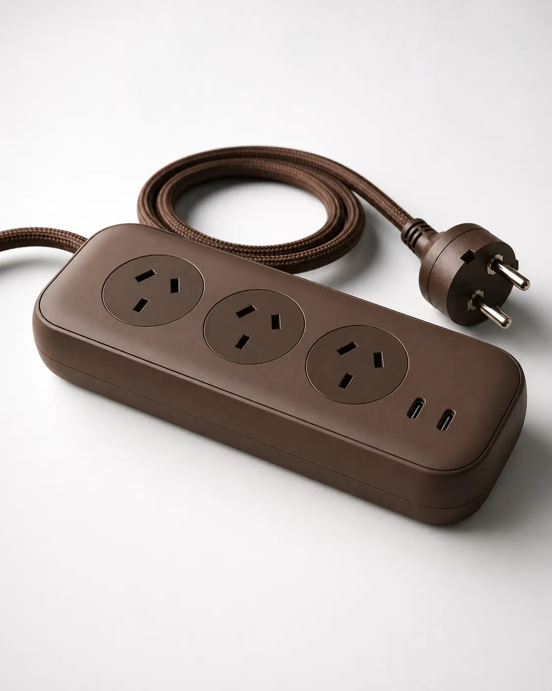 Chocolate Brown Roamboard travel powerboard angled view
